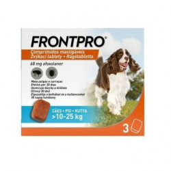 FRONTPRO Antiparasitäre Kautabletten für Hunde (10-25 kg) 3 Tabletten
